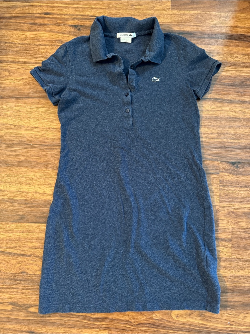 Lacoste Navy Blue Polo Mini Dress
